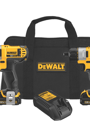 DEWALT DCK210S2 12-Volt Max Screwdriver-Impact Driver Combo Kit