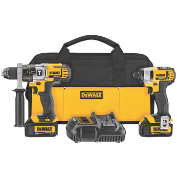 DEWALT DCK290L2 20-Volt MAX Li-Ion 3.0 Ah Hammer Drill and Impact Driver Combo Kit