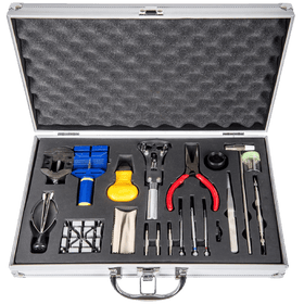 LGI Premium Watch Repair Kit with Reusable Aluminum Box