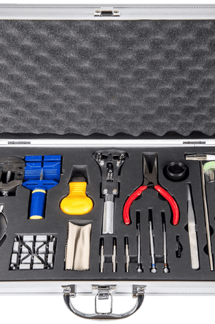 LGI Premium Watch Repair Kit with Reusable Aluminum Box