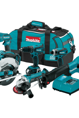 Makita LXT601 18-Volt LXT 6-Piece Lithium-Ion Cordless Combo Kit