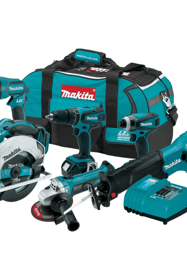 Makita LXT601 18-Volt LXT 6-Piece Lithium-Ion Cordless Combo Kit